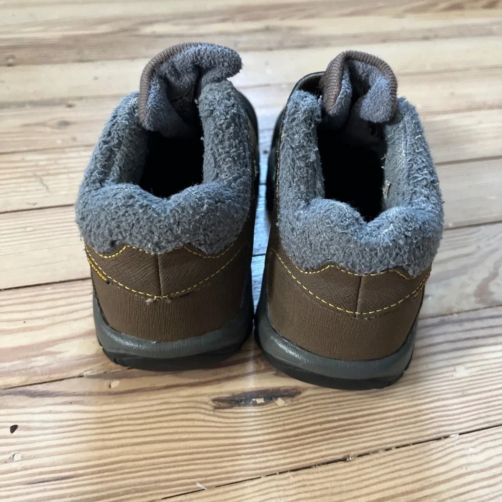 Keen Winter Boots Kids Size 13 Brown Waterproof Faux Fur Lined Insulated Rugged